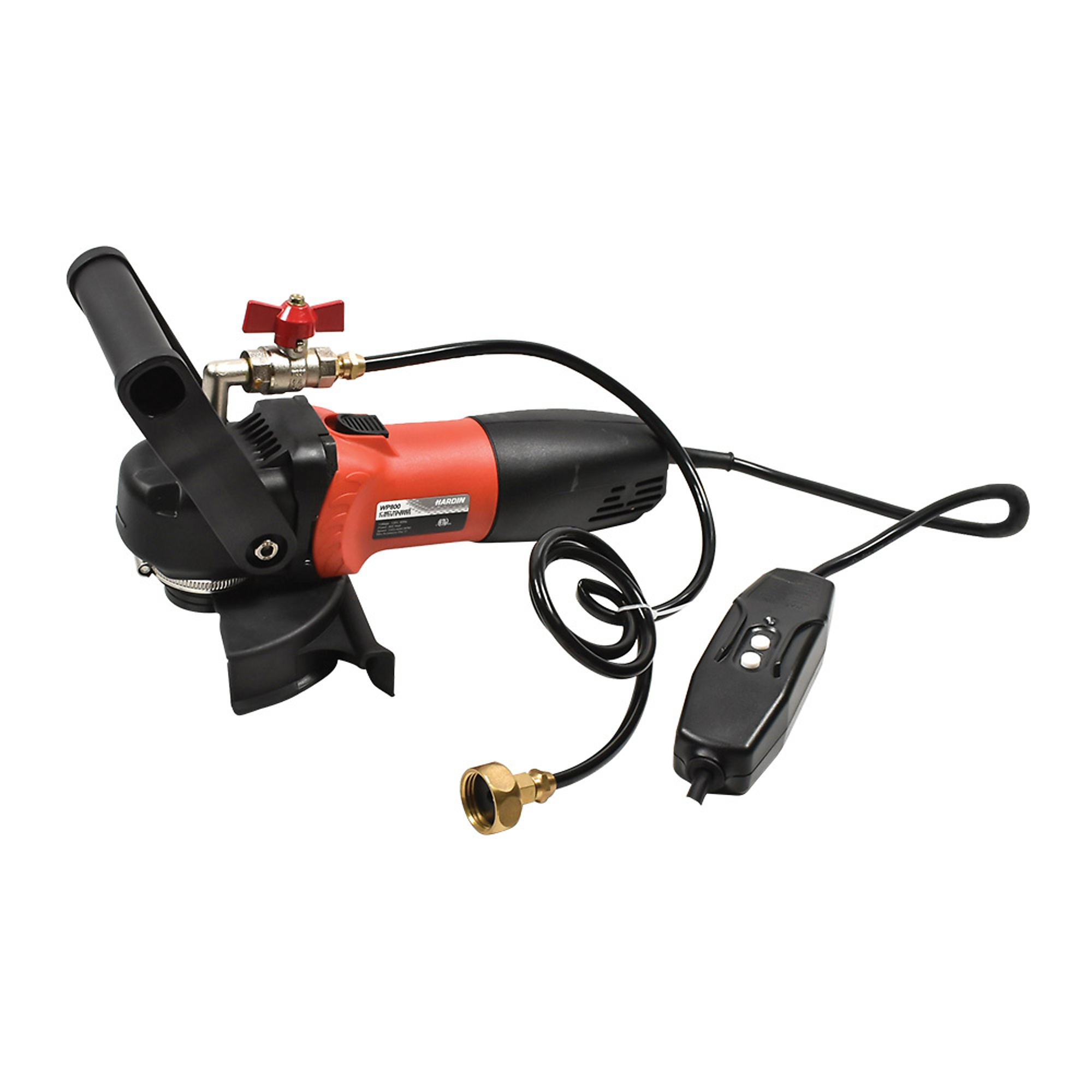 Hardin WP800 4 Inch & 5 Inch Variable Speed Wet Polisher and Grinder, 800W, 1000–4000 RPM, GFCI Cord, Water Feed System for Granite, Marble, Stone, and Concrete Fabrication (WVGRIN)